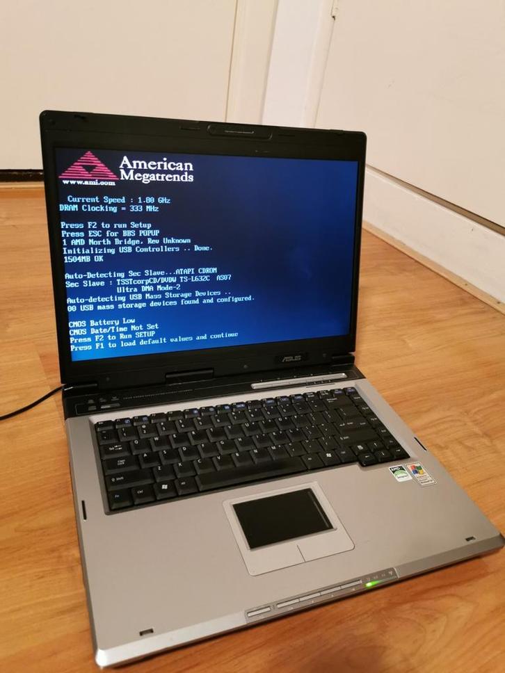 Oudere Laptop Asus A6000 - geblokkerd!, Computers en Software, Windows Laptops, Gebruikt, 15 inch, HDD, Minder dan 2 Ghz, 4 GB