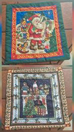 2 x kerst sier kussensloop als nieuw p st 10.00 samen 16.00, Ophalen of Verzenden, Zo goed als nieuw