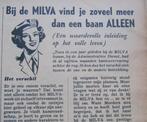 knipsel   MILVA 1953      afm.35 bij 13 cm, Verzamelen, Ophalen of Verzenden, Overige soorten, Nederland, Overige typen