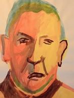 Aquarel portret, Antiek en Kunst, Kunst | Tekeningen en Foto's, Verzenden