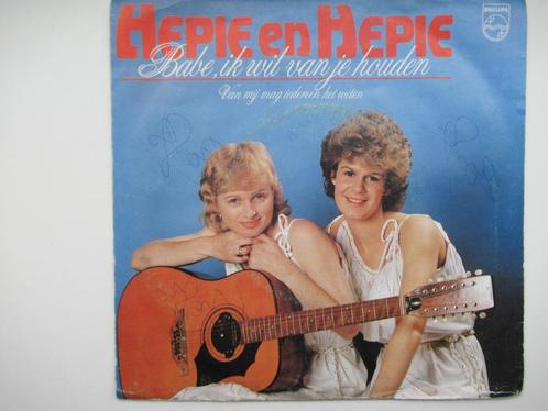 HEPIE & HEPIE # BABY IK WIL VAN JE HOUDEN/VAN MIJ MAG IEDER, Cd's en Dvd's, Vinyl | Nederlandstalig, Zo goed als nieuw, Levenslied of Smartlap