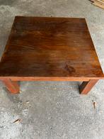 Houten tafel - vierkant, Gebruikt, Minder dan 50 cm, Vierkant, Teakhout