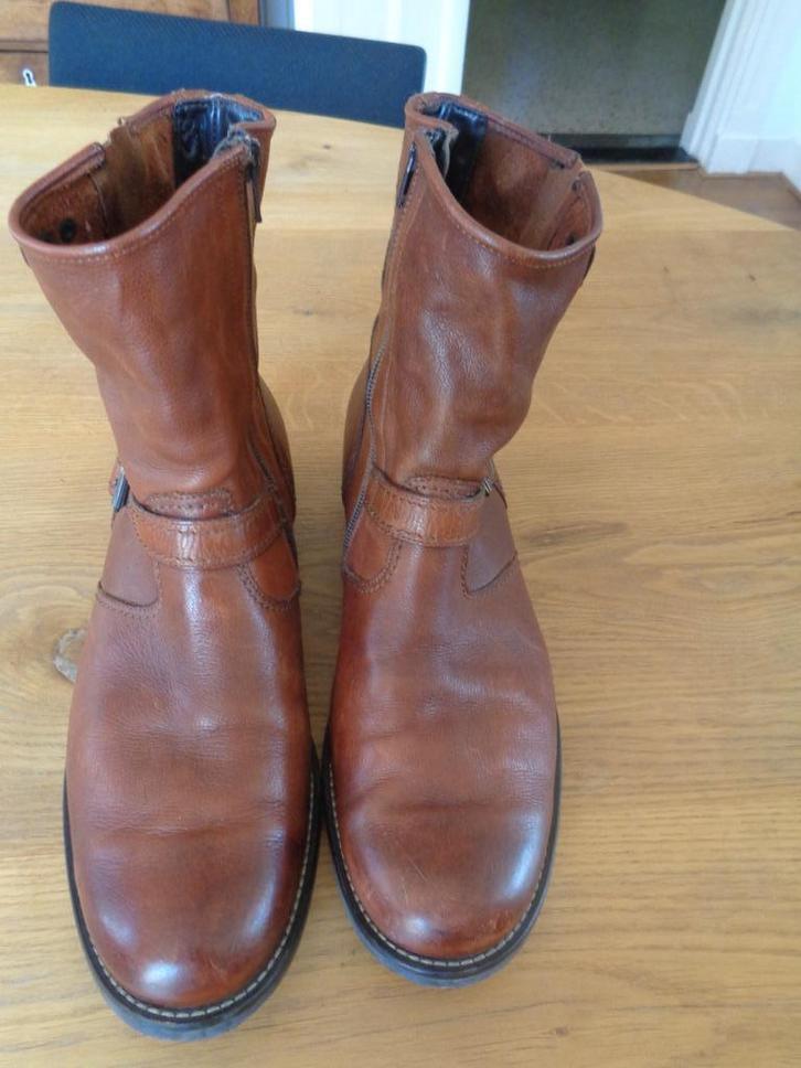 PAUL GREEN leren laarzen:mt 43(9), Kleding | Heren, Schoenen, Zo goed als nieuw, Boots, Bruin, Ophalen of Verzenden