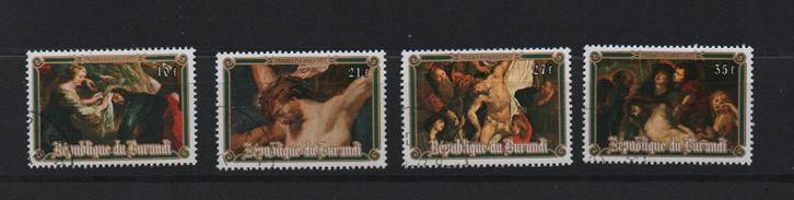 Paques Fleuries 1977 - du Burundi - Gestempel used 4v, Postzegels en Munten, Postzegels | Thematische zegels, Gestempeld, Overige thema's