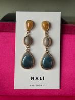 Nali kleurrijke hangende edelsteen oorbellen, Overige materialen, Hangers, Blauw, Nieuw