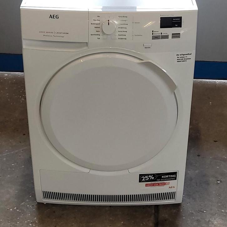 AEG Lavatherm 6000 Droger - Condensdroger, Witgoed en Apparatuur, Wasdrogers, Gebruikt, Condens, Voorlader, 6 tot 8 kg, 85 tot 90 cm