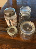 4 stuks voorraad potten o.a. vinted pot van Nescafe, Ophalen of Verzenden, Zo goed als nieuw, Overige materialen, Pot, Bus of Blik