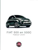 Brochure Fiat 500 en 500C 2013, Verzenden, Gelezen, Overige merken