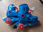 Blauwe skeelers maat 28 met oefen wieltjes Decathlon, Kinderen en Baby's, Ophalen of Verzenden, Zo goed als nieuw