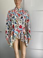 i455 Aparte fleurig jasje mt M=38/40 jas zomerjas wit/rood, Ophalen of Verzenden, Zo goed als nieuw, Maat 38/40 (M), Wit