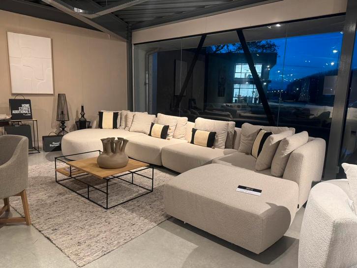 Passe Partout - Medusa lsa zand - showroommodel nieuw, Huis en Inrichting, Banken | Bankstellen, Nieuw, Hoekbank, Vierpersoons of meer