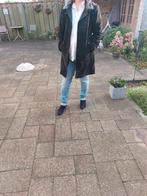 Zwarte (echte )leren merk damesjas -fiore by dekkers, Maat 38/40 (M), Zwart, Ophalen of Verzenden, Zo goed als nieuw