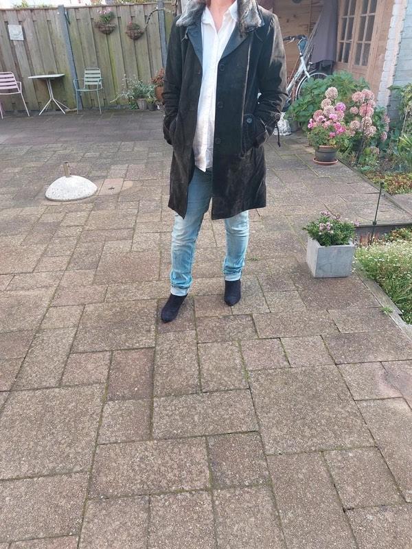 Zwarte (echte )leren merk damesjas -fiore by dekkers, Kleding | Dames, Jassen | Winter, Zo goed als nieuw, Maat 38/40 (M), Zwart