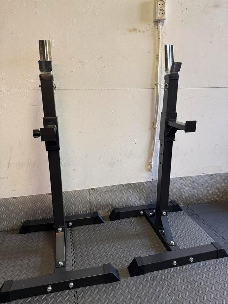 Squat- en Bankdruksteunen gorilla sports, Sport en Fitness, Fitnessmaterialen, Zo goed als nieuw, Overige typen, Armen, Benen