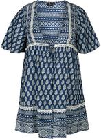 7418 kimono van zizzi/zay - maat m (46/48), Kleding | Dames, Grote Maten, Nieuw, Zizzi, Blauw, Trui of Vest
