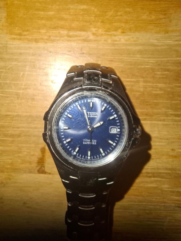 Citizen Eco-Drive Marinaut dameshorloge, Ophalen of Verzenden, Zo goed als nieuw, Staal, Overige merken