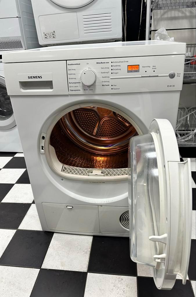 Siemens E46-30 Droger - Gebruikt, Witgoed en Apparatuur, Wasdrogers, Gebruikt, Condens, Voorlader, 4 tot 6 kg, 85 tot 90 cm, Anti-kreukfase