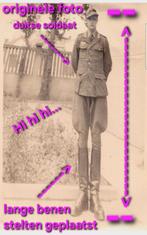 100%orig wo2 foto lachwekkende foto lange soldaat, Verzamelen, Ophalen of Verzenden, Duitsland, Foto of Poster
