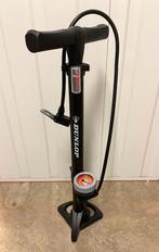 Dunlop fietspomp met drukmeter voor div. ventielen z.g.a.n., Fietsen en Brommers, Fietsaccessoires | Fietspompen, Ophalen of Verzenden