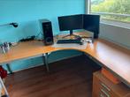 Hoekbureau groot, Huis en Inrichting, Bureaus, Ophalen, Zo goed als nieuw, Bureau