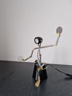 Vintage design tafellamp robotfiguur "lampje" verstelbaar, Ophalen of Verzenden, Zo goed als nieuw, Minder dan 50 cm