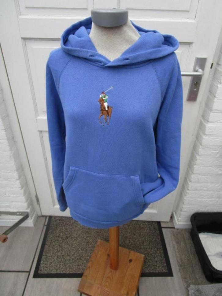 Ralph Lauren hoodie, maat L valt als XL, Kleding | Dames, Truien en Vesten, Zo goed als nieuw, Blauw, Ophalen