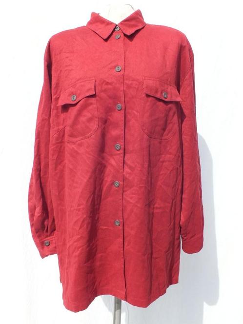 Mooie rode blouse.Mt 48.Merk TRU, Kleding | Dames, Blouses en Tunieken, Zo goed als nieuw, Maat 46/48 (XL) of groter, Rood, Ophalen of Verzenden