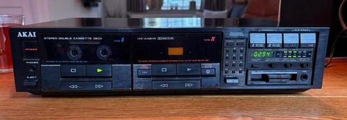 Akai HX-A451W Dubbel Cassettedeck, Audio, Tv en Foto, Cassettedecks, Dubbel, Akai, Tape counter, Ophalen of Verzenden