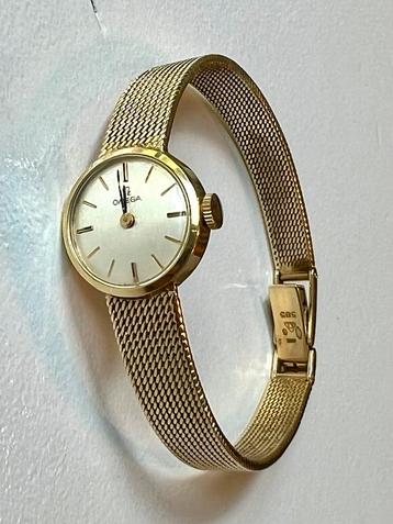 Origineel 14 karaat gouden Omega dameshorloge beschikbaar voor biedingen