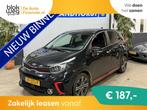 Kia Picanto 1.0 T-GDI GT-Line // 100PK // Leer € 10.995,00, Auto's, Kia, 101 pk, Gebruikt, 920 kg, Zwart