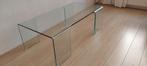 Massief glazen salontafel van 12 mm dikte., Huis en Inrichting, Ophalen, 100 tot 150 cm, Glas, Zo goed als nieuw