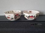 Masons mason christmas village schalen 2 maten, Ophalen of Verzenden, Wedgwood, Aardewerk, Schaal of Schalen
