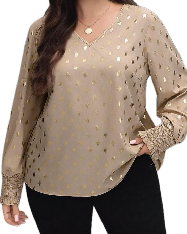 Top Celia Beige (44-52), Kleding | Dames, Grote Maten, Nieuw, Shirt of Top, Beige, Verzenden