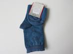 de Bijenkorf Blauwe sokken met bloemen in reliëf maat 39-42, Nieuw, Blauw, Bijenkorf, Ophalen of Verzenden