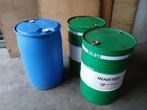Olievat - staal 200L olie vat - 1x kunststof vat, Ophalen of Verzenden, Gebruikt