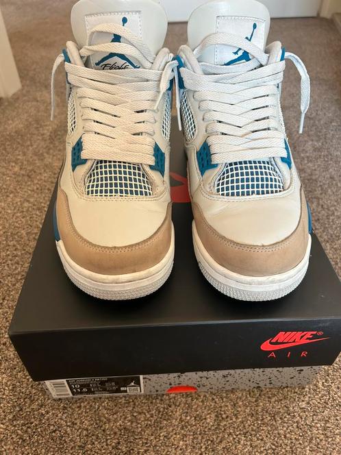 Nike air jordan 4 military blue maat 44, Kleding | Heren, Schoenen, Gedragen, Wit, Ophalen of Verzenden