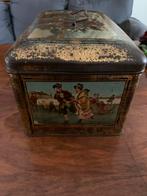 #kerst Oude Kerstblik met Kersttaferelen.  Bekkers, Diversen, Kerst, Gebruikt, T, Ophalen of Verzenden, N