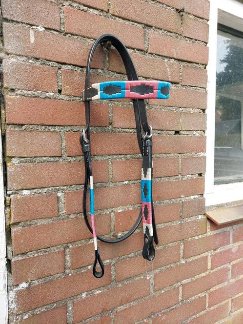 Zwart western hoofdstel maat quarter cob / full NIEUW!, Dieren en Toebehoren, Paarden en Pony's | Hoofdstellen en Tuigage, Nieuw