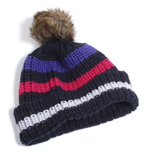 Esprit muts met pompon en sjaal zwart roos paars 140-146, Kinderen en Baby's, Kinderkleding | Mutsen, Sjaals en Handschoenen, Nieuw