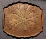 Japans brons koper dienblad krabben kikker dienblad, Ophalen of Verzenden, Koper