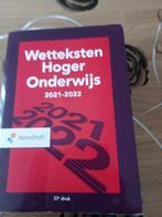 Wetteksten Hoger onderwijs, Boeken, Ophalen, Zo goed als nieuw