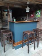 Bardeel zelf getimmerd inclusief 4 krukken, Huis en Inrichting, Ophalen, Gebruikt, Inclusief barstoelen