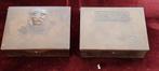 2 x art deco koperen postzegeldoosjes., Antiek en Kunst, Ophalen of Verzenden