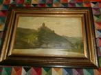 Cochem aan de Moezel met kasteel, Antiek en Kunst, Kunst | Schilderijen | Klassiek, Ophalen of Verzenden