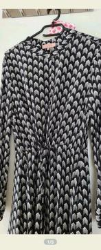 Zwarte jurk met print van milla maat 40, Maat 38/40 (M), Zwart, Ophalen of Verzenden, Zo goed als nieuw