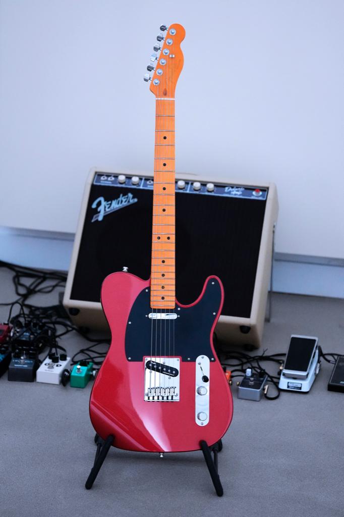 Fender American Ultra II Telecaster MN – Sinister Red, Ophalen, Nieuw, Solid body, Fender