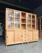Grote brede Schoolkast | Winkelkast | Teak Buffetkast #2633, Niet ingevuld, Gebruikt, Met deur(en), 200 cm of meer