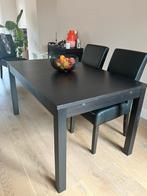 IKEA Bjursta extendable dining table 140x84cm up to 220x84cm, 4 tot 6 stoelen, Ophalen of Verzenden, Zo goed als nieuw
