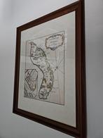 uit nalatenschap fraaie oude kaart van Curacao in lijst, Wereld, Ophalen of Verzenden, Zo goed als nieuw, 1800 tot 2000