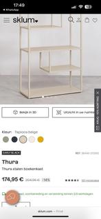 Stalen beige boekenkast, Ophalen, 50 tot 100 cm, Zo goed als nieuw, 150 tot 200 cm